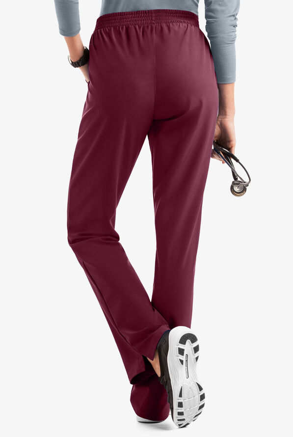 Pantalón médico Easy STRETCH Alana con 2 bolsillos para mujer - Wine - 2