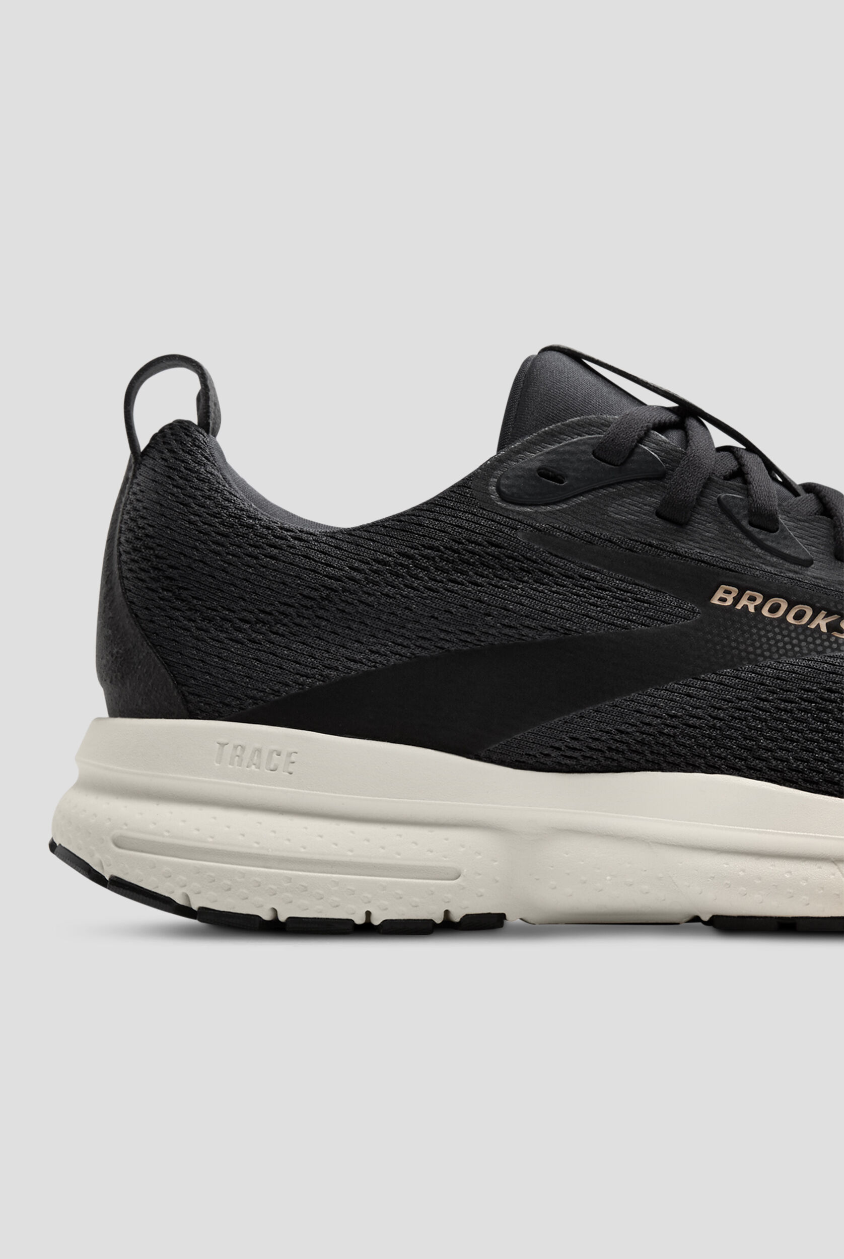 Brooks Women's Trace 4 Ebony/Black/Almond Athletic Lace Up Shoes