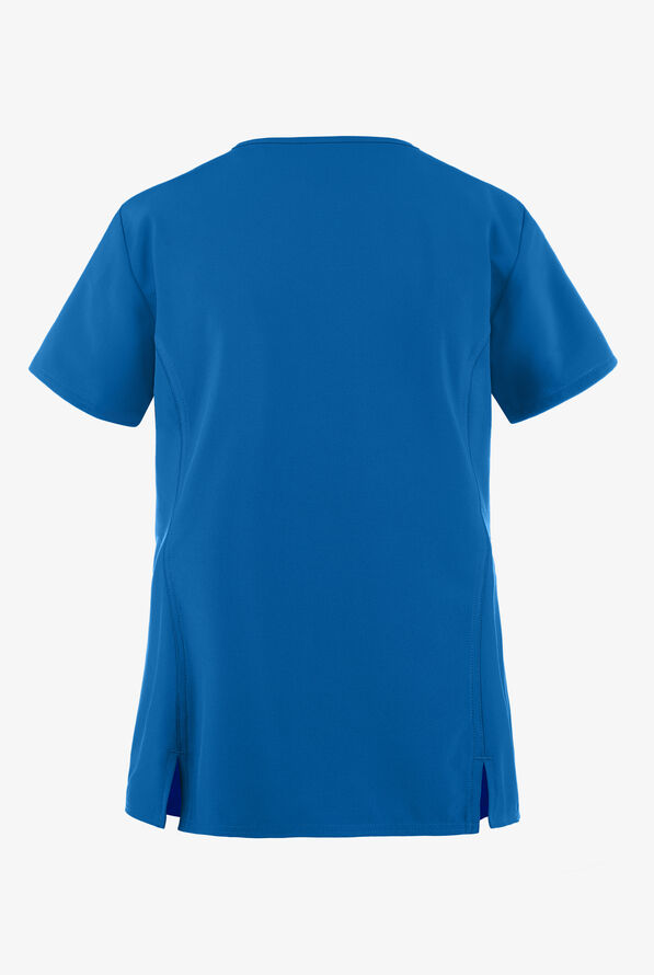 Cherokee Tooniforms Disney Pixar UP Women's 1-Pocket V-Neck Print Scrub Top - null - 2