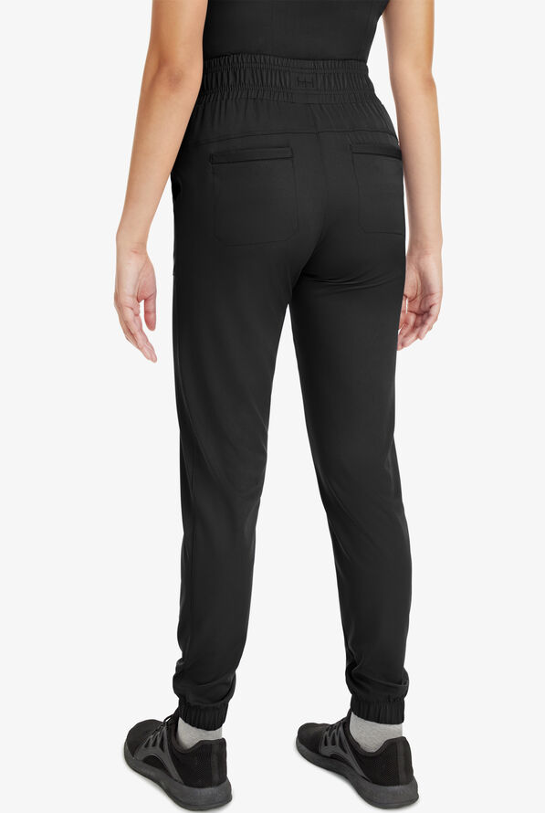 HH Works by Healing Hands Rene Women's 5-Pocket STRETCH Jogger Cargo Pants - Black - 2