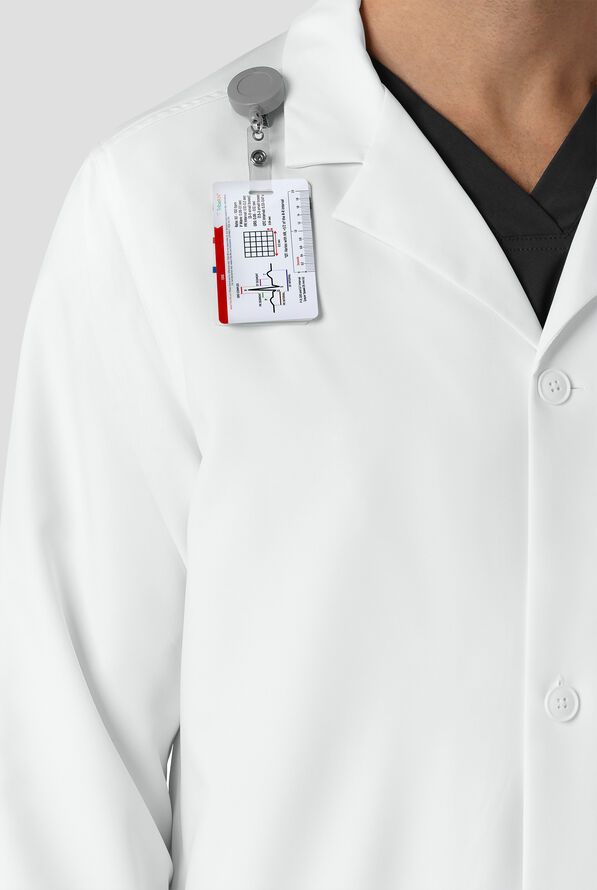 Bata de laboratorio Carhartt Performance Layers de 42" de largo con 9 bolsillos para hombre - White - 8