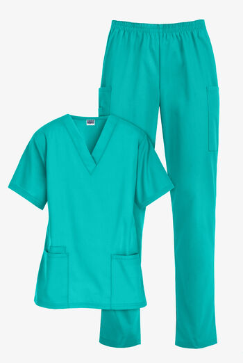 Strictly Scrubs Women’s 6-Pocket Scrub Set