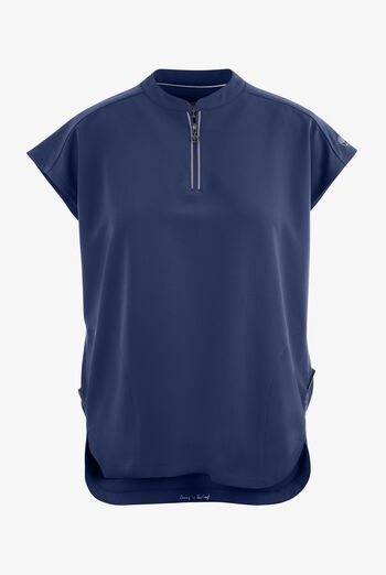 Blusa m&eacute;dica Healing Hands 360 Sandy STRETCH con cuello mao con cremallera y 2 bolsillos para mujer