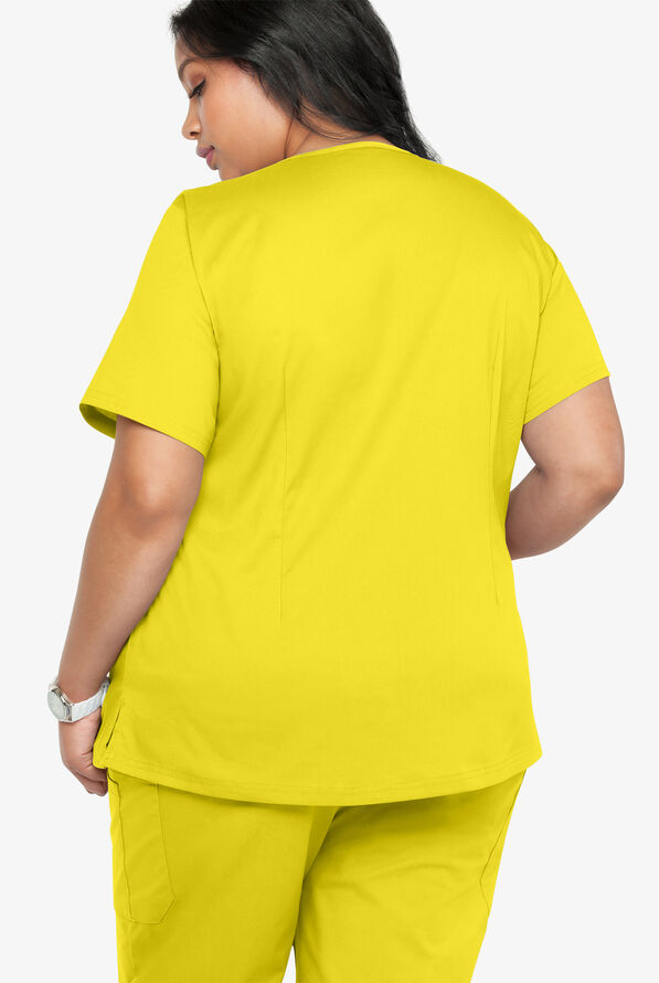 UA ButterSoft STRETCH VNeck Scrub Top, Plus Size Scrubs