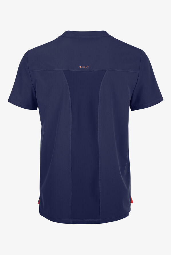 Camisa m&eacute;dica Infinity GNR8 STRETCH con paneles de canal&eacute; y 1 bolsillos para hombre - Navy - 2