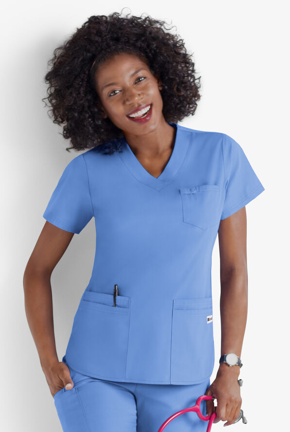 UA Best Buy VNeck Scrub Top Solid Scrub Tops