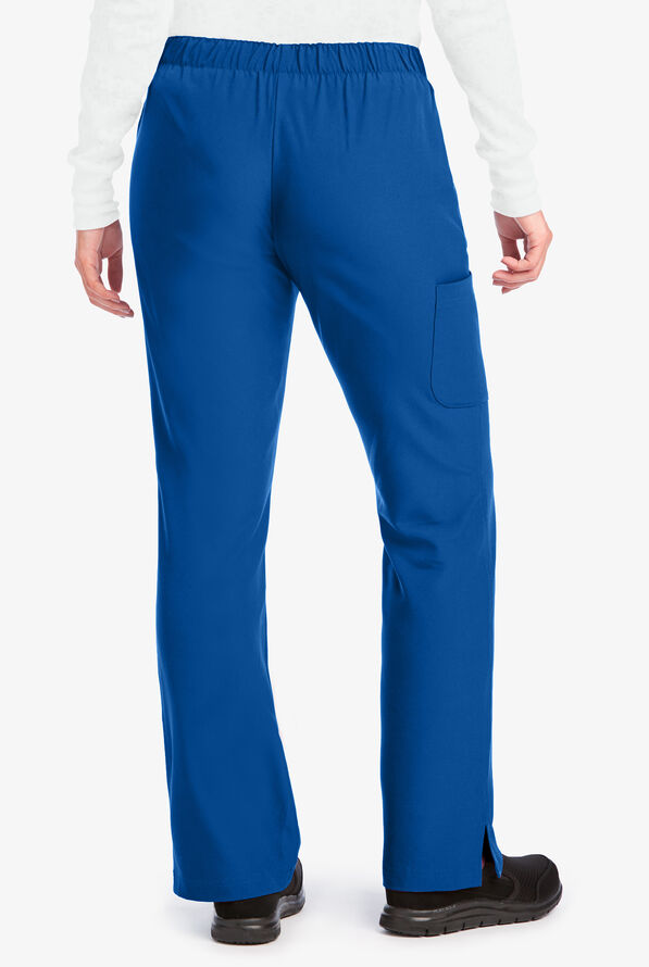 Skechers by Barco Reliance Women's 3-Pocket STRETCH Cargo Drawstring Scrub Pants - Royal - 2