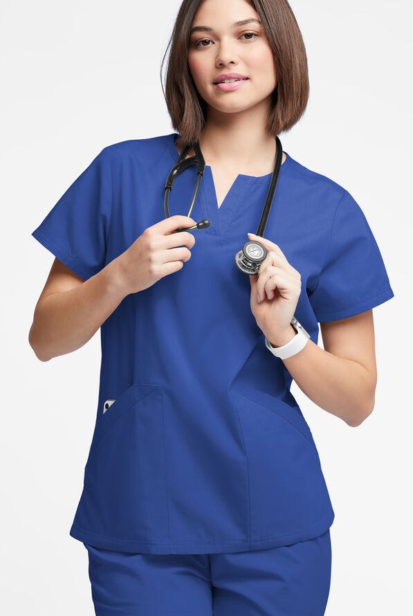 Butter-Soft Originals Women's 4-Pocket Notch Neck Scrub Top - Galaxy - 2