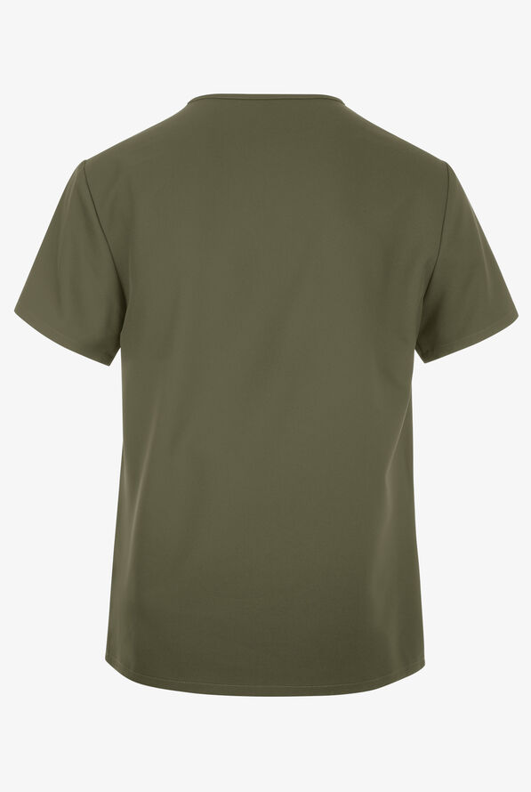 Cherokee Workwear Originals Ultra Unisex 1-Pocket V-Neck Scrub Top - Olive - 2