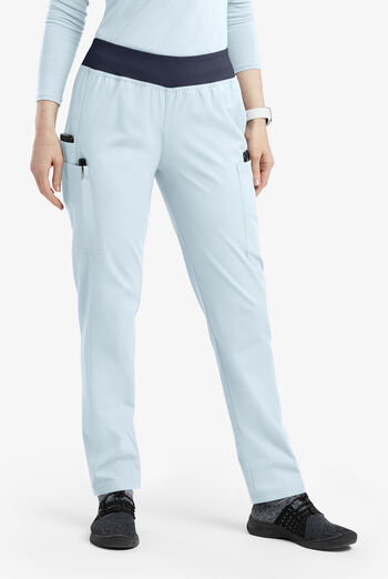 Butter-Soft Originals Women's 5-Pocket Mid Rise Tapered Leg Yoga-inspired Scrub Pants