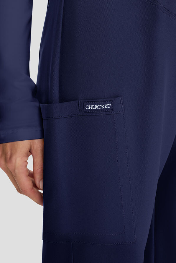 Cherokee Workwear Originals Ultra Women's 3-Pocket STRETCH Maternity Scrub Pants - Navy - 3