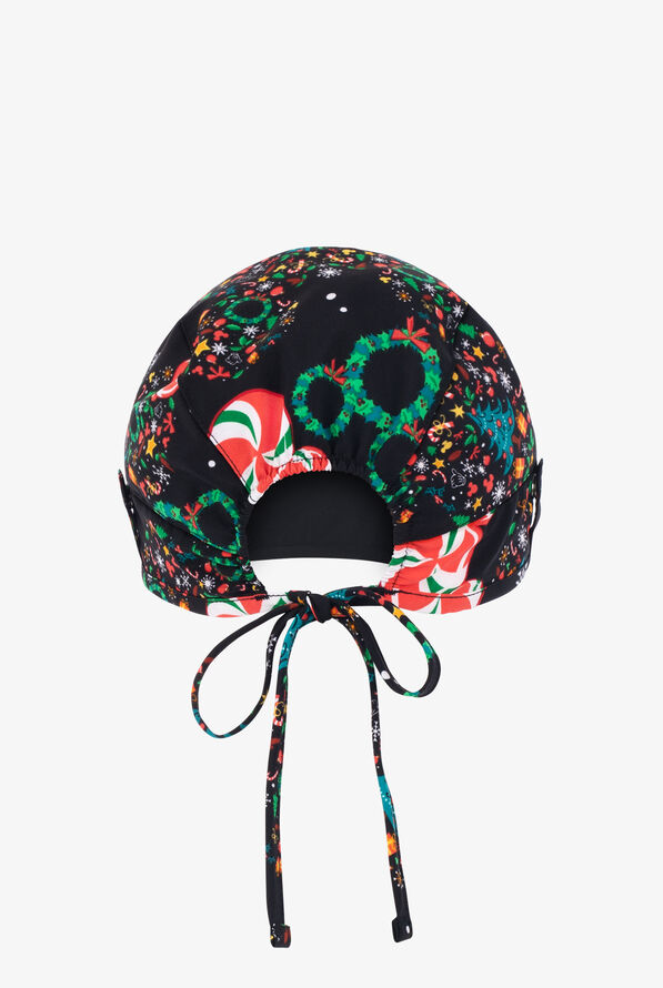 Gorro m&eacute;dico unisex estampado Tooniforms Disney's Mickey Mouse Holiday Heads STRETCH con lazos ajustables - null - 2