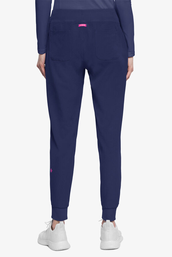 Med Couture Amp Women's 6-Pocket STRETCH Jogger Scrub Pant - Navy - 4