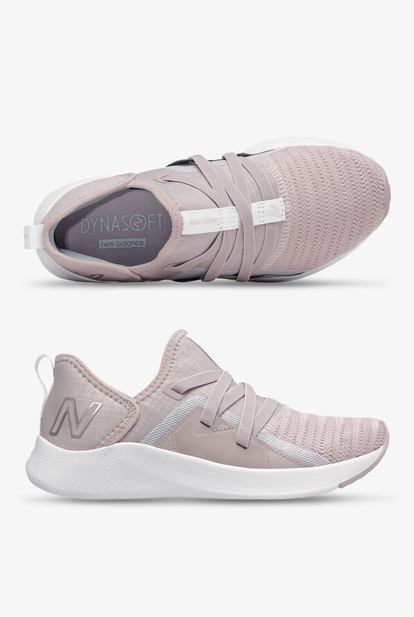 New Balance Logwood/ Star Glo/ Silver Metallic Beaya Women's Slip On Athletic Nursing Shoes - null - 1