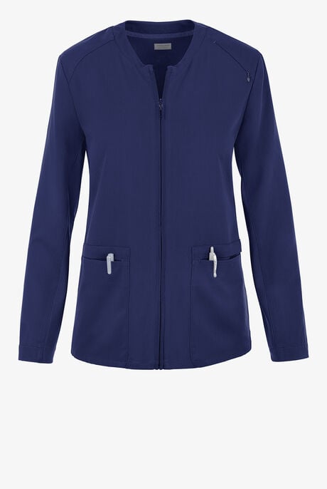 Cherokee Atmos Women's 3-Pocket STRETCH Coolmax Zip Front Scrub Jacket