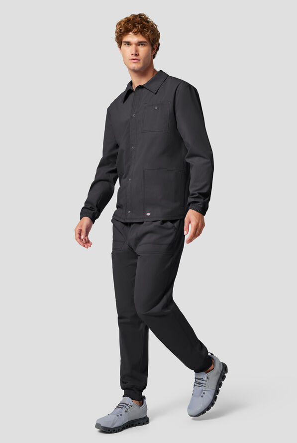 Dickies Forge Men's 3-Pocket Snap Front Scrub Jacket - Pewter - 3