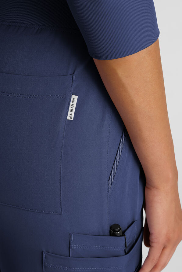 Pantalón médico WhisperLite de estilo moderno con piernas rectas para mujer - Navy - 4