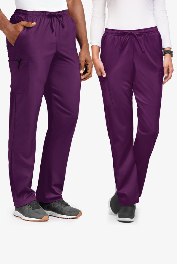 Pantal&oacute;n m&eacute;dico unisex UA Flex2 STRETCH estilo cargo con 6 bolsillos - Eggplant - 1