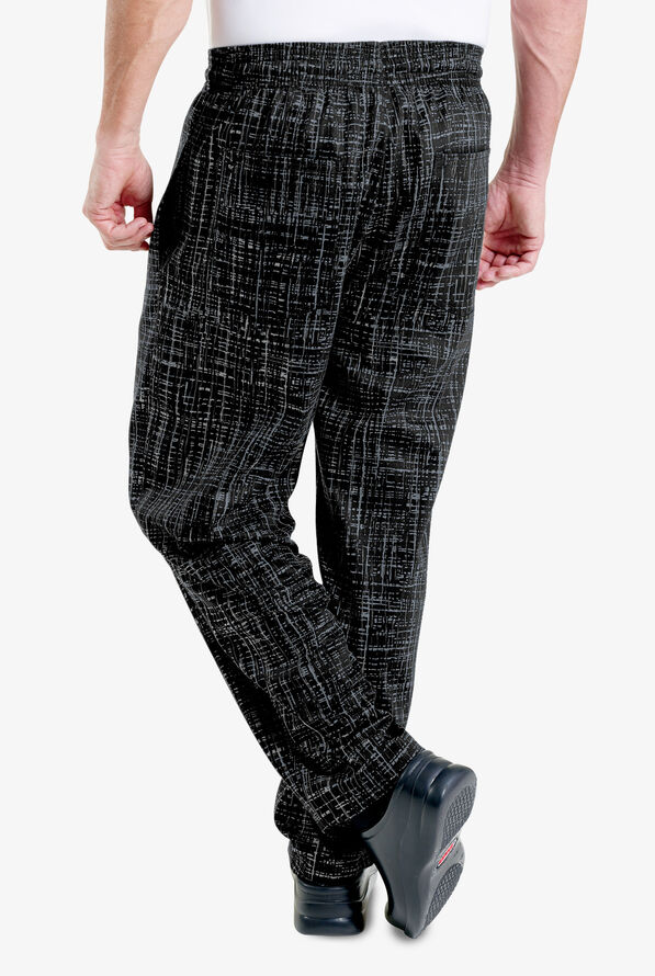 UA CHEF&trade; Hashtag Plaid Men's 4-Pocket Baggy Printed Chef Pants - null - 2