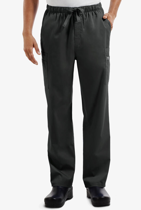Cherokee Workwear Scrubs Core STRETCH Men's Pants, Cargo Scrub Pants