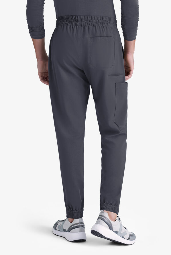 Grey's Anatomy by Barco Evolve STRETCH Voyager Men's 5-Pocket Cargo Jogger Scrub Pants - Steel Gray - 3