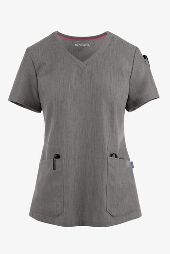 MOVEMENT by Butter-Soft STRETCH Antares Women's 6-Pocket V-Neck Scrub Top