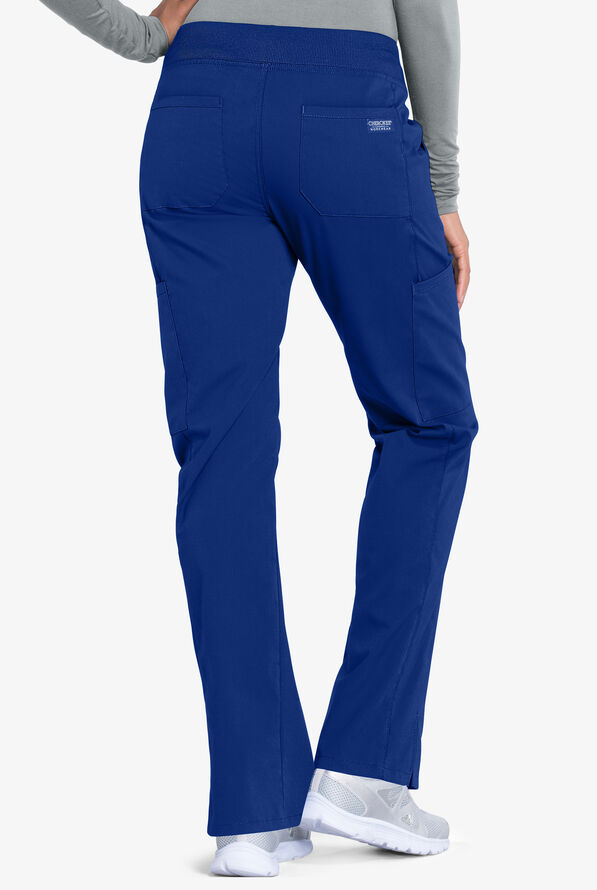 Cherokee Workwear Professionals Women's 6-Pocket STRETCH Pull-On Scrub Pants - Tall - Galaxy - 2