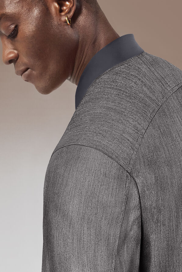 Hypothesis Omni Men's 3-Pocket Zip Front Scrub Jacket - Graphite - 5