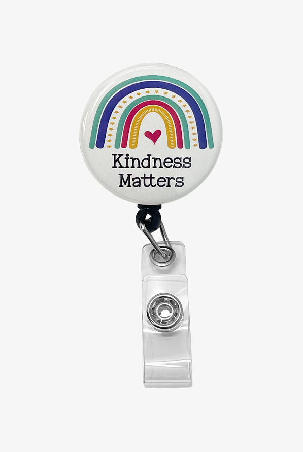Hiddles Kindness Matters Retractable ID Badge Holder - null - 1