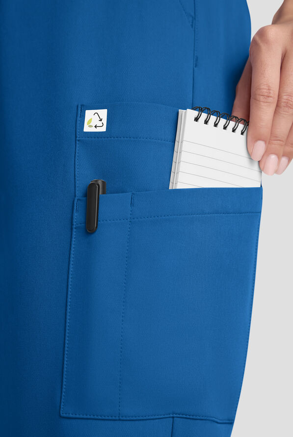 Pantal&oacute;n m&eacute;dico ReSurge Topaz con cord&oacute;n ajustable y 11 bolsillos para mujer - Royal - 5