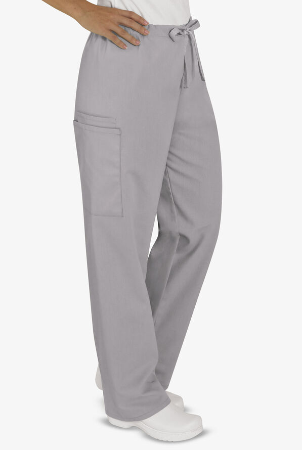 UA Best Buy Scrubs Unisex 3-Pocket Drawstring Pant - Dove Grey - 4