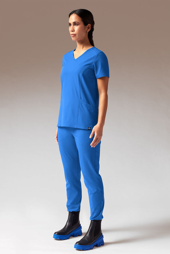 Hypothesis Meta-Base 2 Women&rsquo;s 2-Pocket V-Neck Scrub Top - Royal - 2