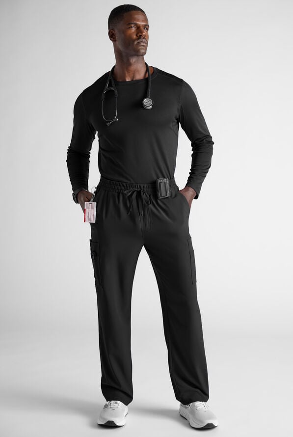 Easy STRETCH Men&rsquo;s 12-Pocket Scrub Pant - Onyx Black - 8