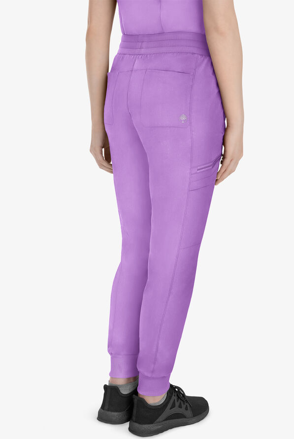 Healing Hands Purple Label Toby Women's 7-Pocket STRETCH Jogger Drawstring Scrub Pant - Purple Moonstone - 4