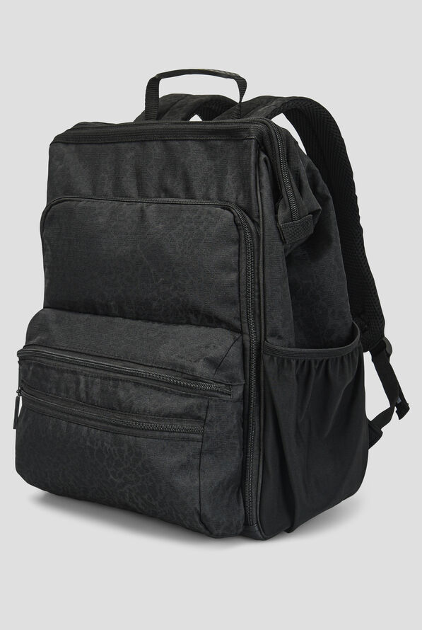 Nurse Mates Black Cheetah Texture Ultimate Nursing Backpack - Black - 1