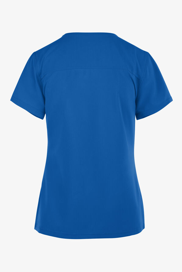 Dickies EDS NXT Women's 4-pocket V-Neck Scrub Top - Royal - 2