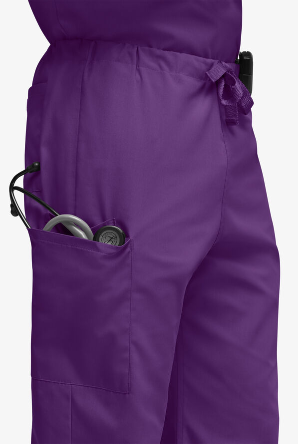 UA Best Buy Scrubs Unisex Scrub Set - Eggplant - 3