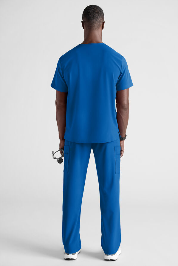 Easy STRETCH Men's Scrub Set - Royal - 3