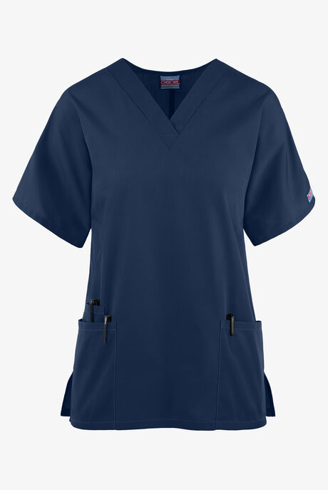 Cherokee Workwear Women's 3-Pocket V-Neck Scrub Top