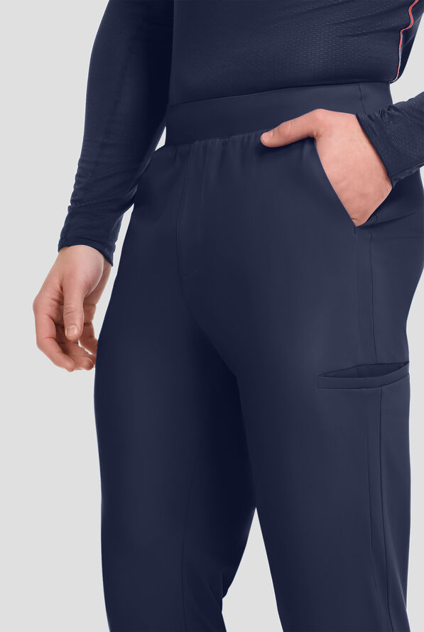 Pantal&oacute;n m&eacute;dico Infinity PURSUIT STRETCH estilo jogger con cord&oacute;n y 5 bolsillos para hombre - Navy - 5