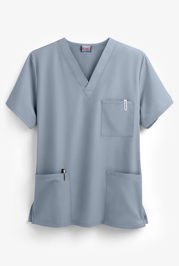 Cherokee Workwear 4876 Unisex Scrub Top, Unisex Scrubs at
