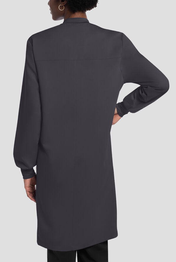 Cherokee Project Lab 40" Snap Front Lab Coat - Pewter - 4