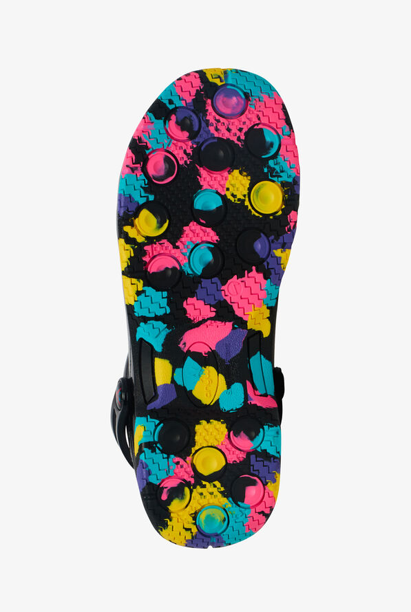 anywear zone sole focus black patent women's nursing shoes