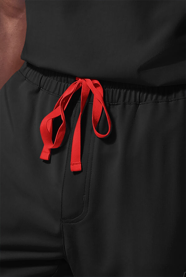 Pantal&oacute;n m&eacute;dico Hypothesis (RED) STRETCH estilo cargo con piernas rectas y 8 bolsillos para hombre - Jet Black - 6