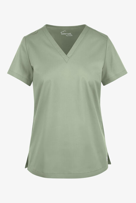 Butter-Soft STRETCH Women's V-Neck Tuck In Top