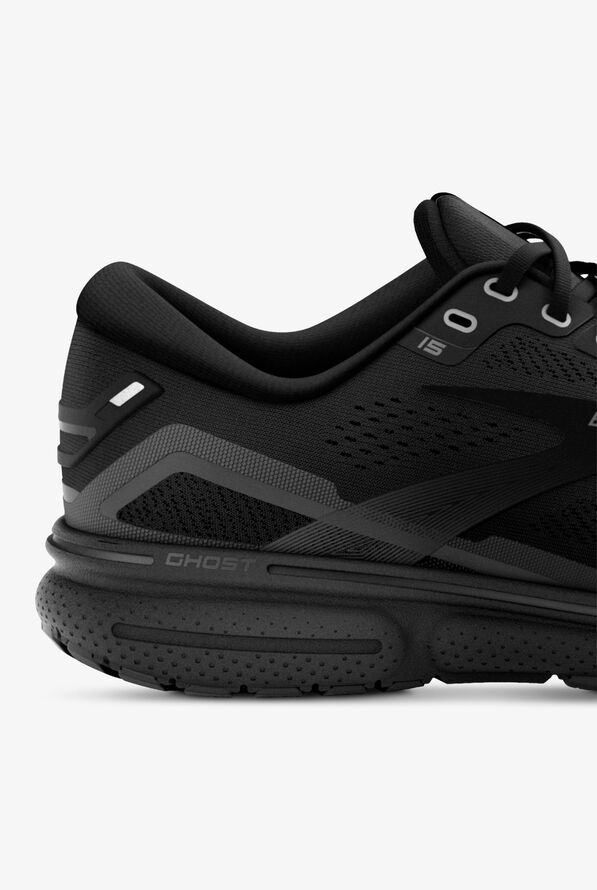 Zapatillas deportivas de enfermería Brooks Ghost 15 Black con cordones para mujer - Black - 4