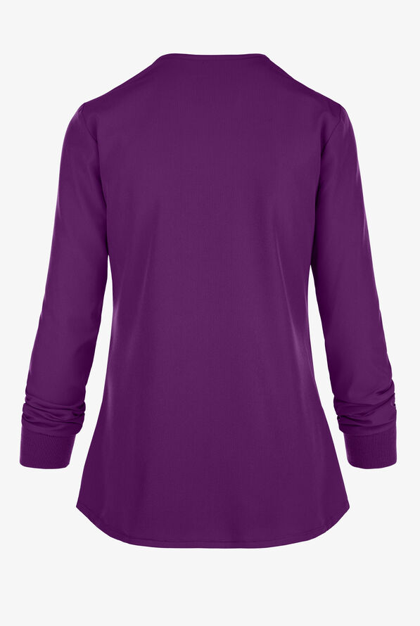 Chaqueta médica abrigada Skechers by Barco Stability STRETCH con 2 bolsillos para mujer - Grape - 2