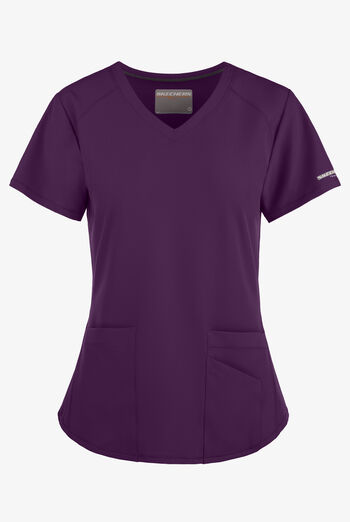 Blusa m&eacute;dica Skechers by Barco Vitality STRETCH con cuello en V y 3 bolsillos para mujer