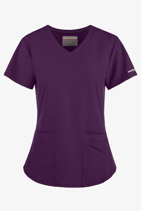 Skechers by Barco Breeze Women's 3-Pocket STRETCH V-Neck Scrub Top