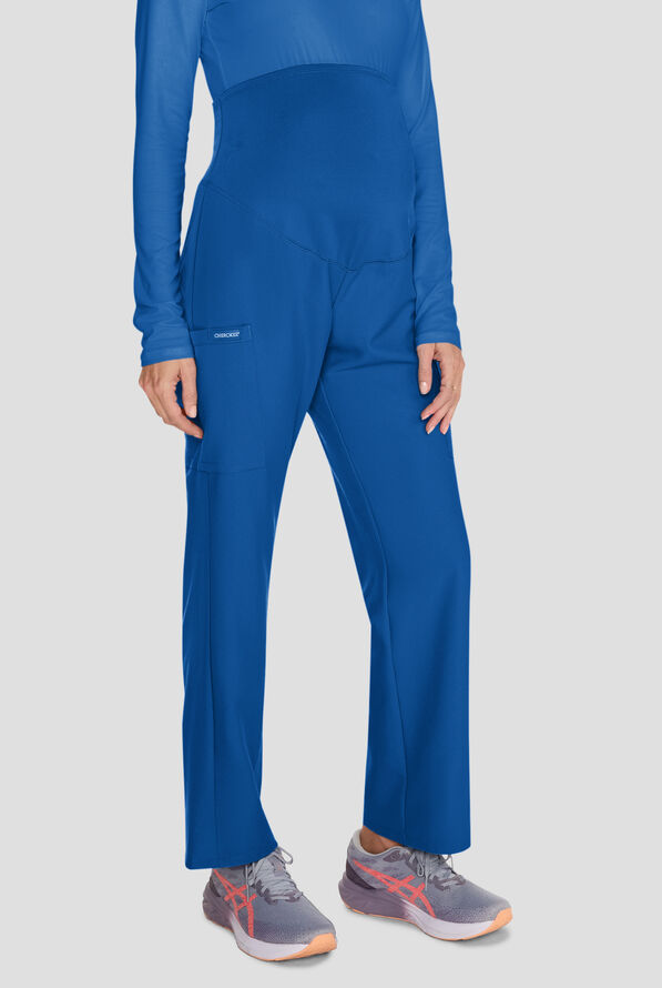 Cherokee Workwear Originals Ultra Women's 3-Pocket STRETCH Maternity Scrub Pants - Royal - 5